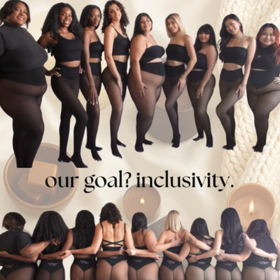 "Nude-Translucent" fleece lined tights - "Magic Tights"