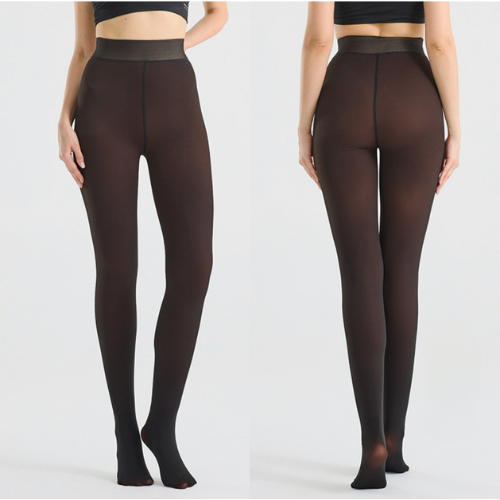 "Nude-Translucent" fleece lined tights - "Magic Tights"